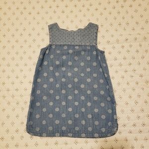 Gap kids poke a dot blue dress